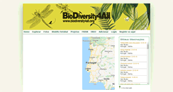 Desktop Screenshot of biodiversity4all.org